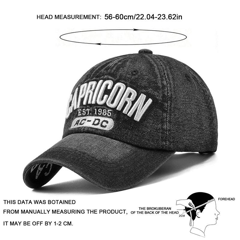 Baseball Washable Cotton Denim Unisex Cap Adjustable Dad Hat Trucker Hats Outdoor Leisure Sports Caps