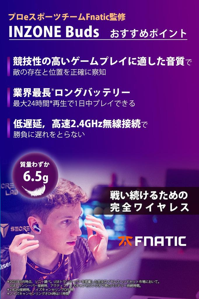 Sony INZONE Gaming Designed by Fully Wireless USB Transceiver LE Audio Active Noise 3D Up to 24 Hours of Fast Compatible with and Black Buds WF-G700N