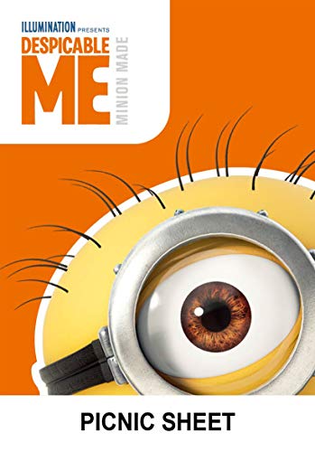 Captain Stag (CAPTAIN STAG) Picnic Sheet, 180 x 180 cm, 1 mm Thick, Approx. 2 Tatami Mats, Includes Storage Bag and 4 Pins, Minion/3D Design, UY-8035