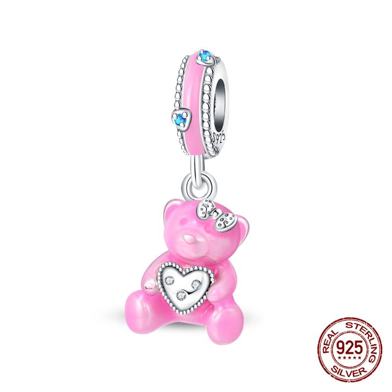 New 100% Copper Love Hug Charms Suitable Fororiginal Bracelet Women Diy Jewelry Making Mother'S Day Gift