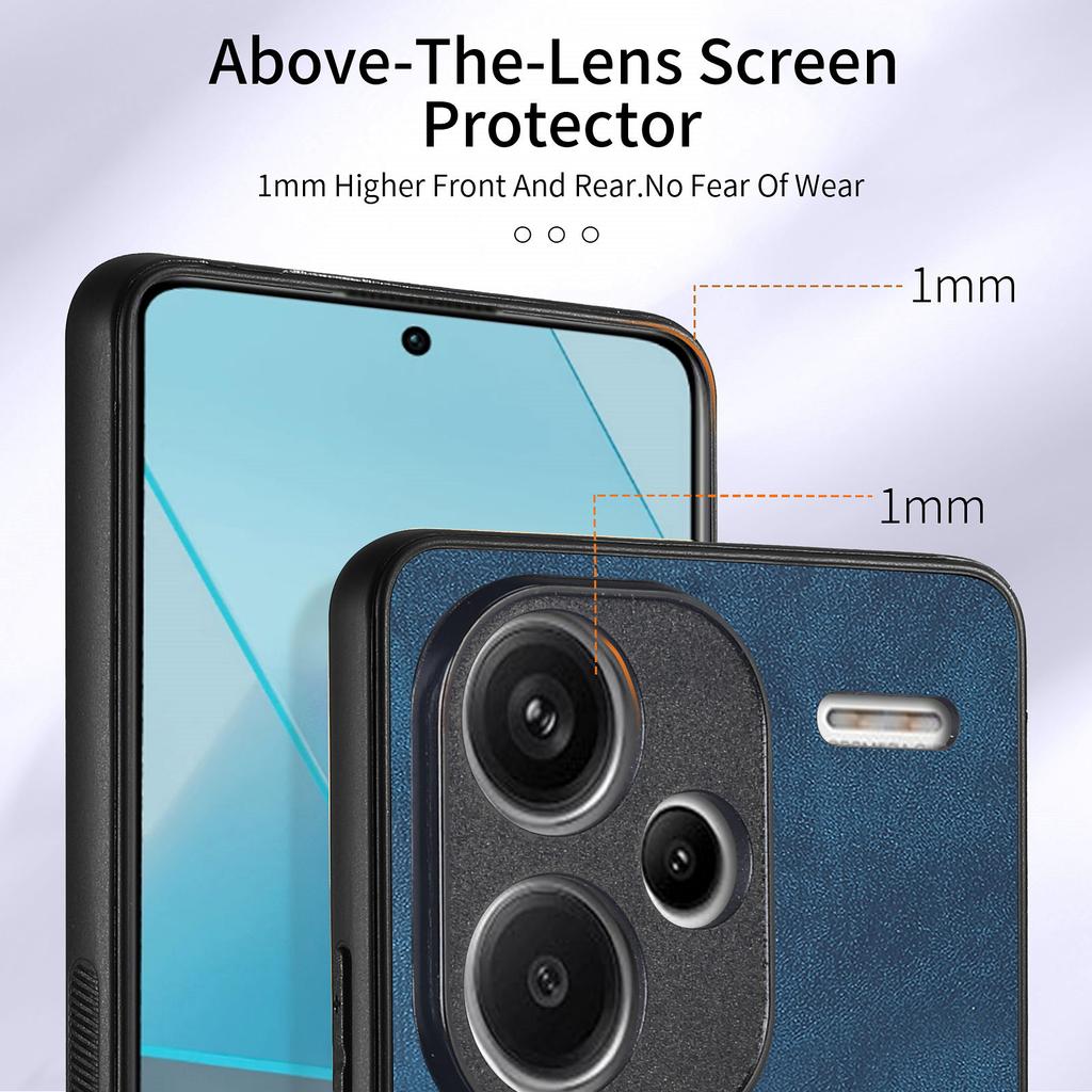D2 For Xiaomi Redmi Note 13 Pro+ 5G Ring Phone Protective Cover Phone Card Holder Kickstand