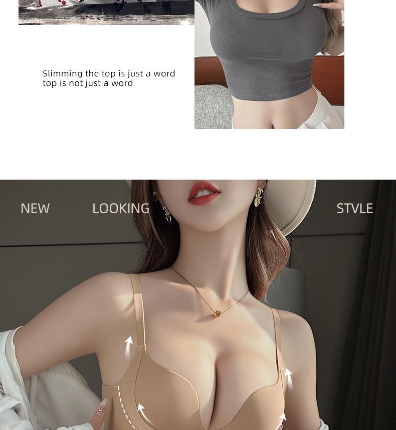 Seamless Lift Goddess Bra: Women's Small Bust, Summer Thin Style, Side Bust Control, Anti-Sagging, Sexy Half Cup.