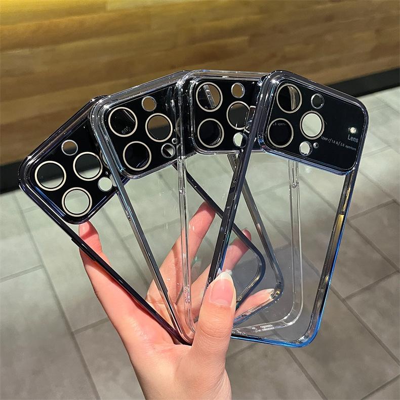 Magnetic Large Window Goggle Case for iPhone11ProMax Mobile Phone Case Apple 11 Electroplated Transparent Protective Case