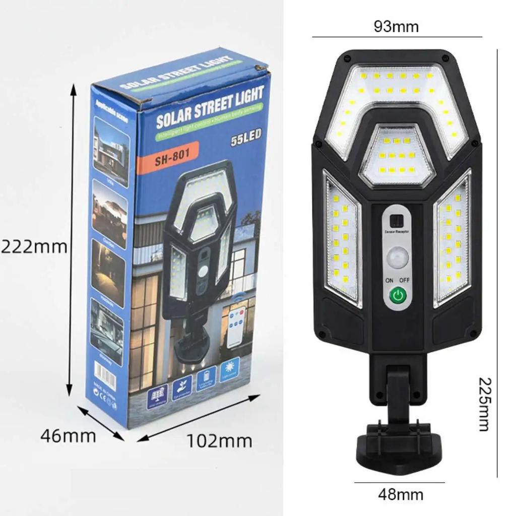 8000LM Ultra Bright Solar Lights Outdoor Waterproof External Solar Lamp Sunlight Motion Sensor Lighting 500ft² Yard Street Light