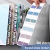 Colorful Transparent Writable Index Tabs and Memo Stickers for Students