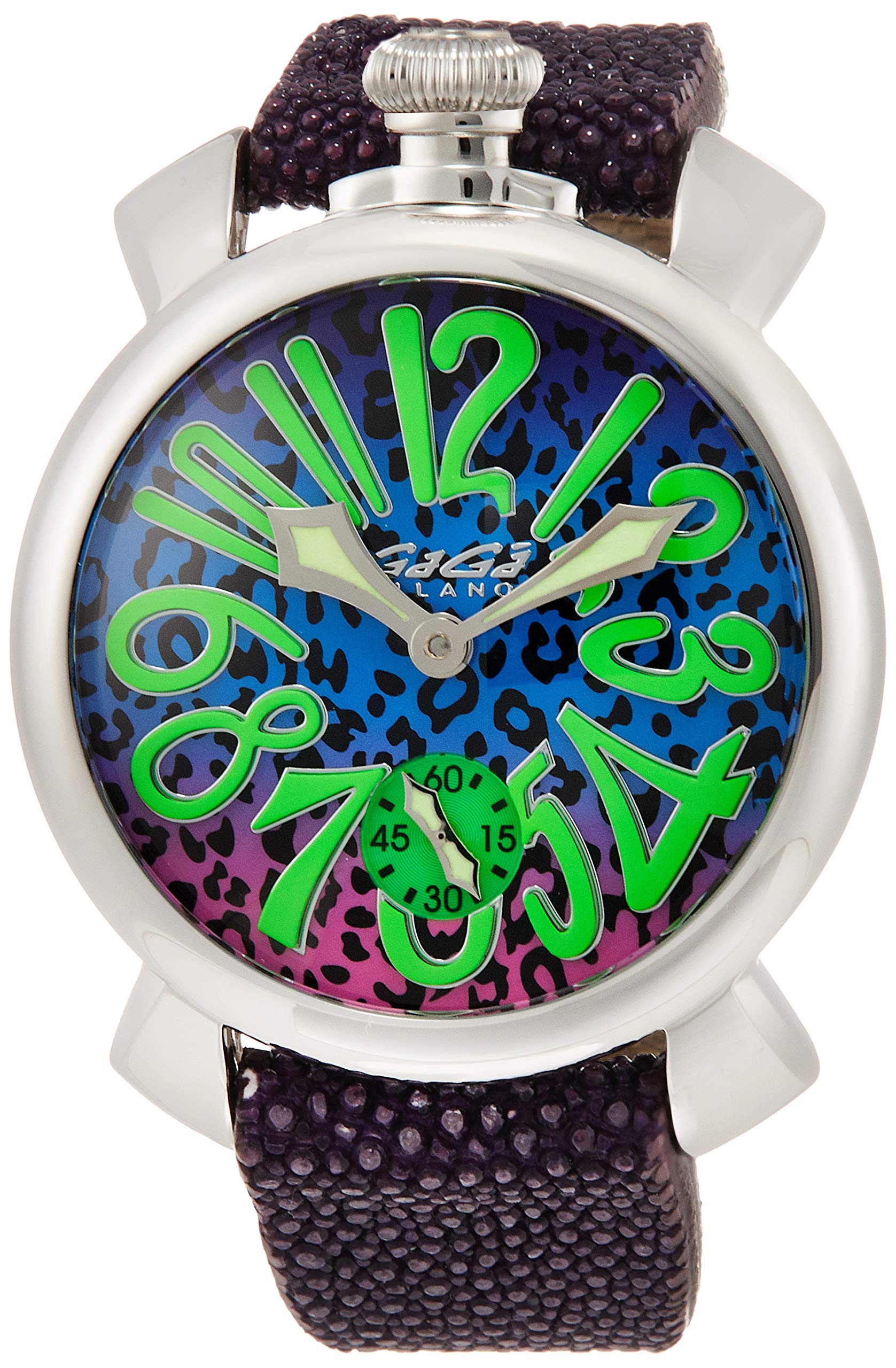 

Розетка Оригінальний безкоробковий годинник MANUALE 48 мм із синім циферблатом і ручним заводом, щоденний водонепроникний синій [Gaga Milano] 5010ART03S-PUR для чоловіків [товар]