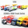 Alloy 164 Scania Man Engineering Truck Container Trailer Toy