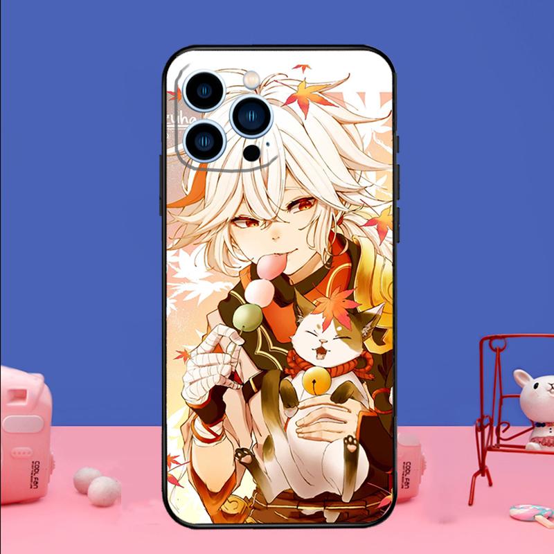 Genshin Impact Kaedehara Kazuha Phone Case For iPhone 17 16 15 13 11 12 14 Pro Max mini 15 16 Plus 16e 17 Air Bumper Cover