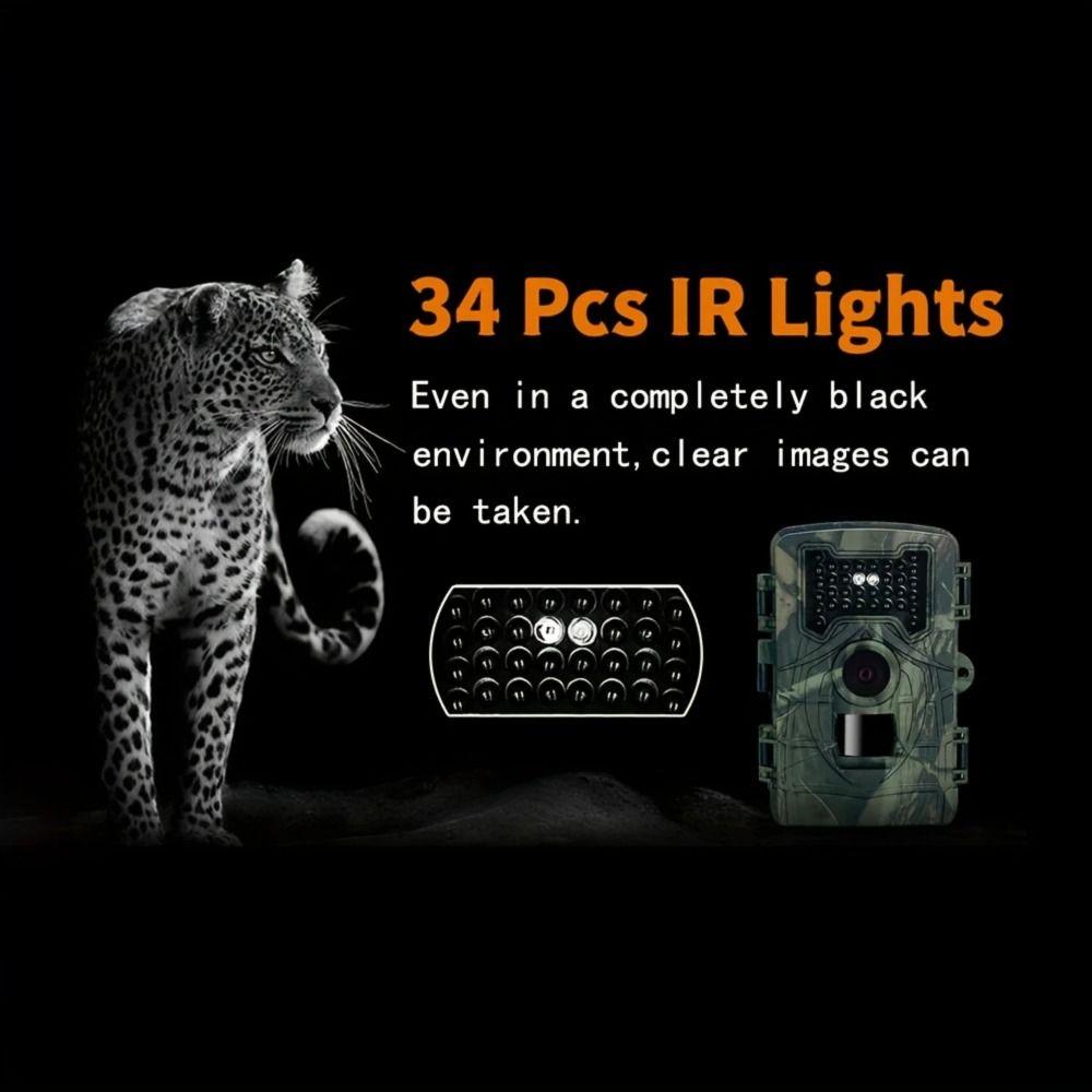 Automatische Überwachungskamera IP66 Wasserdicht Wildtier Nachtsicht Fotofalle Außenbereich