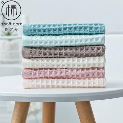 Waffle Soft Face Towels For Adults Plaid Hand Towel Cotton Face Towel  Square