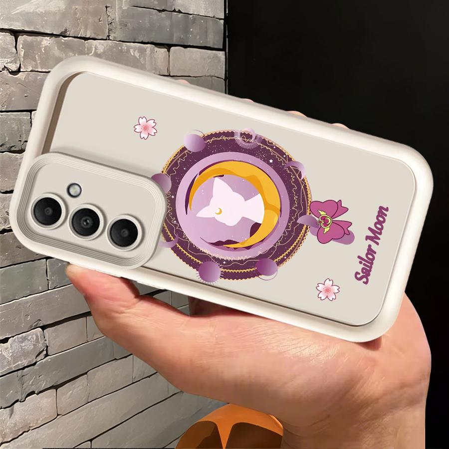 Sailor Moon Cat Manga Phone Case for Samsung Galaxy A54 A53 A06 A25 A35 A73 A72 A71 A55 A15 A52 A51 Soft Shell