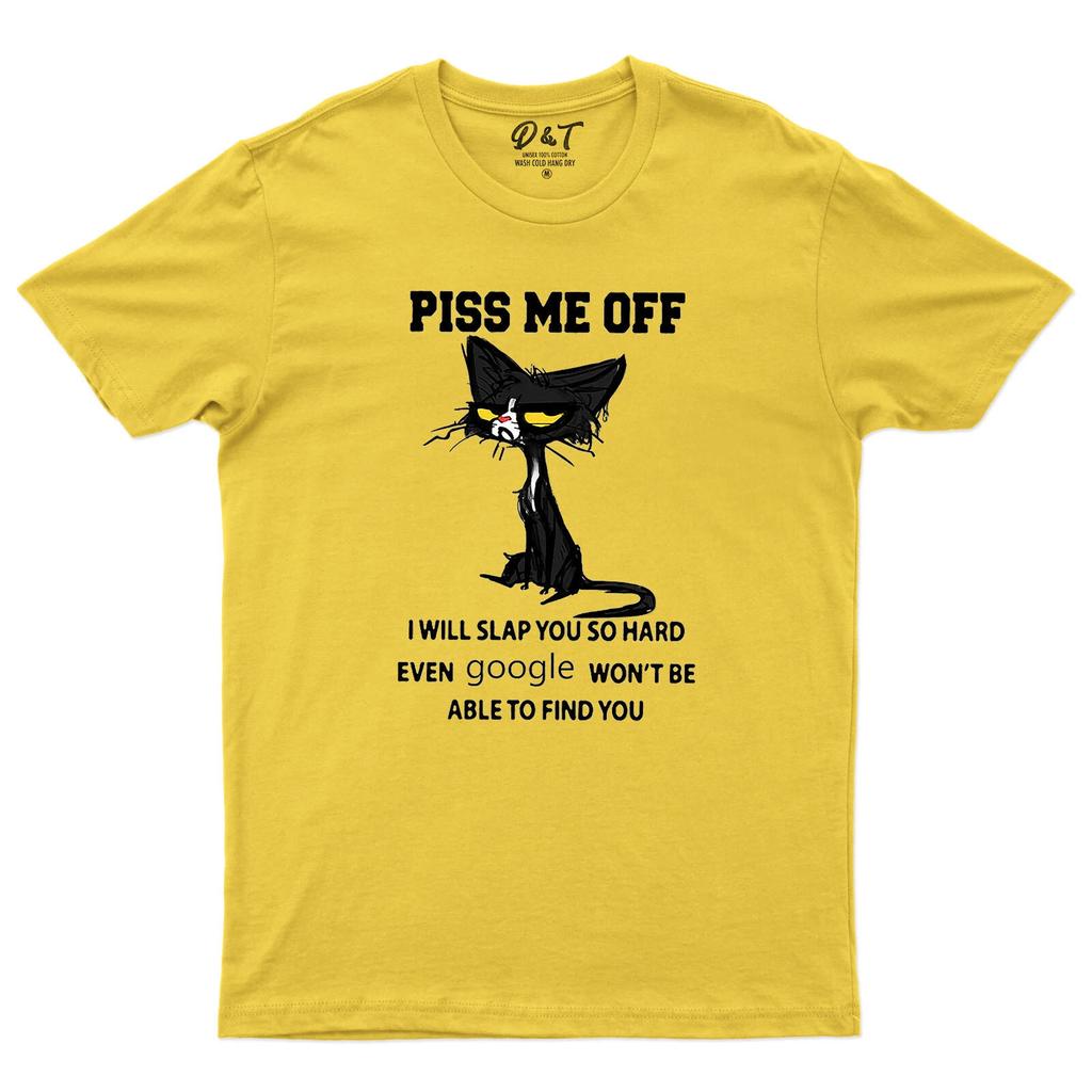Cat Piss Me Off I Will Slap You So Hard Funny Retro KIDS T Shirt