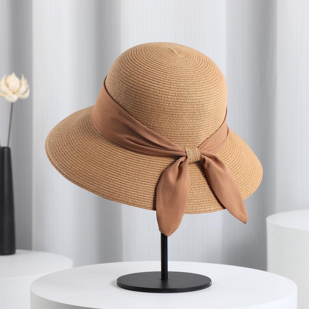 Summer Women's Hats Sunshade and Sun Protection Hats Big Seaside Vacation Straw Hats Travel Sun Hats