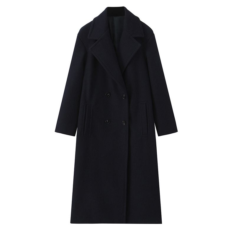 Za Autumn and Winter New Arrivals Women's Clothing Zr European and American Style Fashionable Lapel Long-Sleeved Loose Soft Coat Jacket 3046298