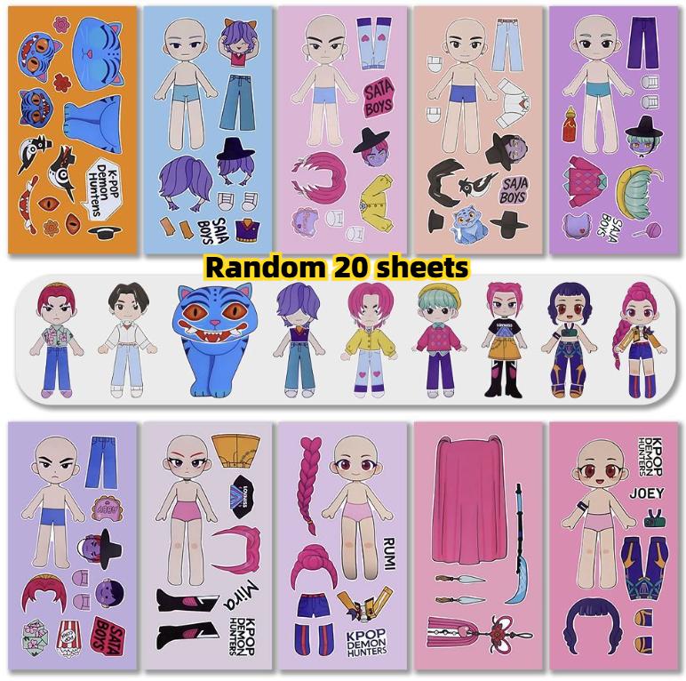 K-Pop-Dämonenjäger-Cartoon-Aufkleber, DIY-Anime-Doodle-Aufkleber für Gepäck und Wasserflaschen