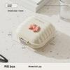 Divided portable jewelry box for travel, double-layer sealed moisture-proof pill storage box