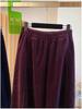 Premium Velvet Wide-Leg Cropped Pants for Women - Autumn/Winter 2026 New, Loose, Versatile, and Trendy