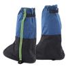 A Pair Shoes Cover Boots Gaiters Blue Waterproof Antiskid Boots Gaiter with Reflective Strip for Hiking Size L