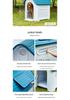 Xinding Rainproof & Windproof Outdoor Plastic Dog Kennel - Winter Dog House for Medium to Large Dogs