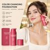 Color Changing Foundation Even Skin Tone Non‑Cakey Fade Fine Lines Lightweight Texture Oil Control Natural Finish Base Makeup