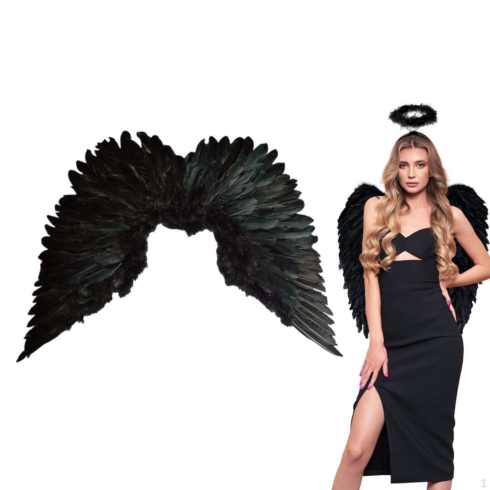 

Крылья ангела с перьями, реквизит для косплея, изысканный костюм феи