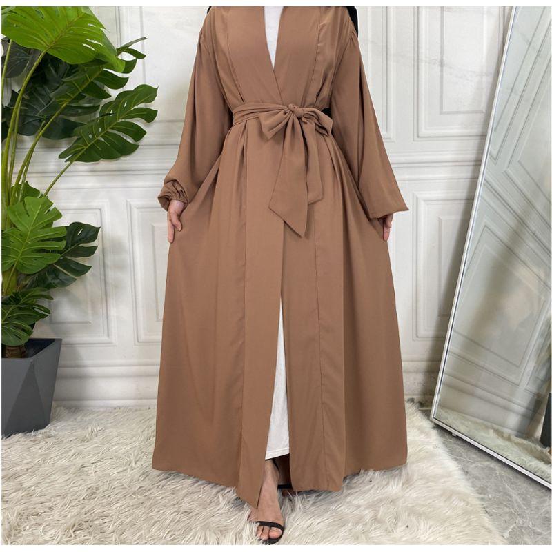 

Ethnic Style Cardigan Robe Dress Ethnic Style Casual Dress plus Size Robe Brown M