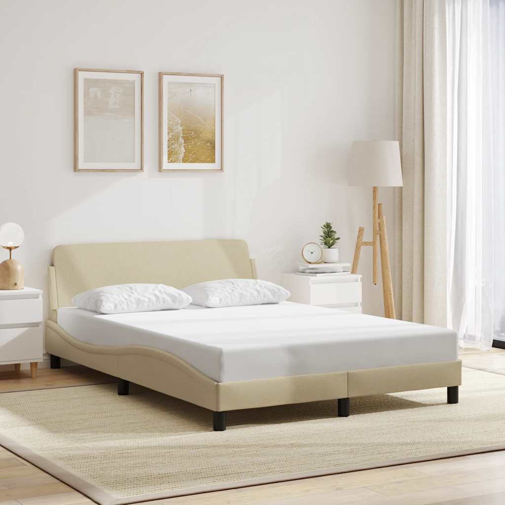 Dover Bed Frame Cream 120 x 200 cm Fabric