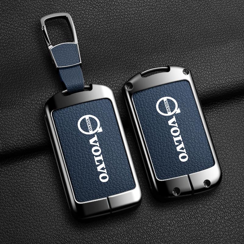 Fjgdr0 Zinc Alloy Car Key Case Full Cover Protector Holder Shell Fob For Volvo XC60 XC40 XC90 S90 V60 S60 V90 C40 Polestar 1 Polestar 2