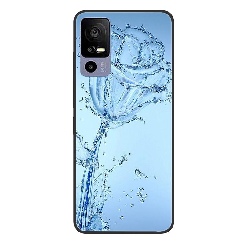 For TCL 40R 5G T771A Case Painted Soft Black Silicone Bumper Phone Cover for TCL 40 R 5G 6.6" Case TCL40R 40R Etui Coque Fundas