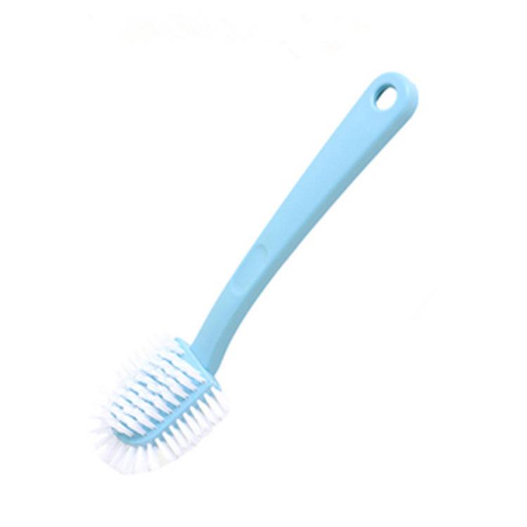 Five-Sided Long Handle Shoe Cleaning Brush with Stiff Bristles