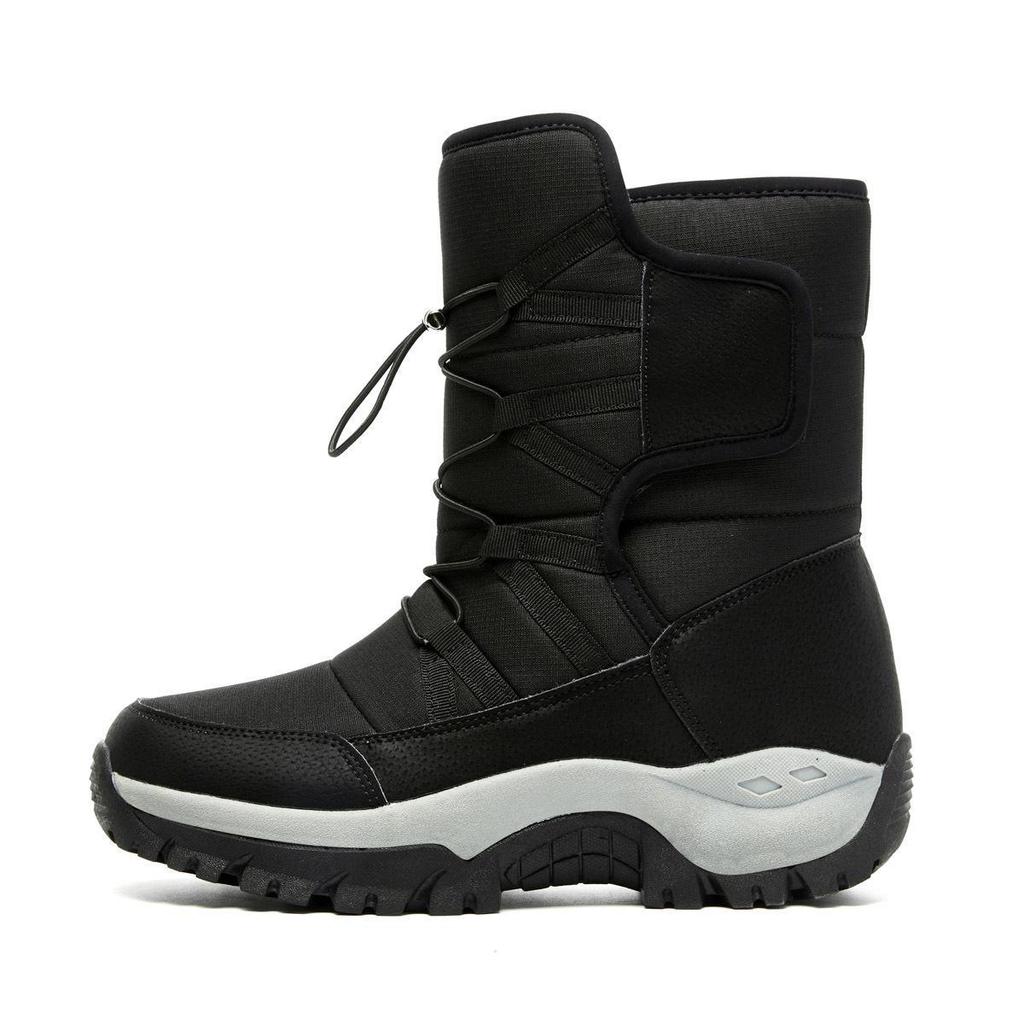 2024 Men's Mid-Tube Outdoor Winter Snow Boots - Large Size