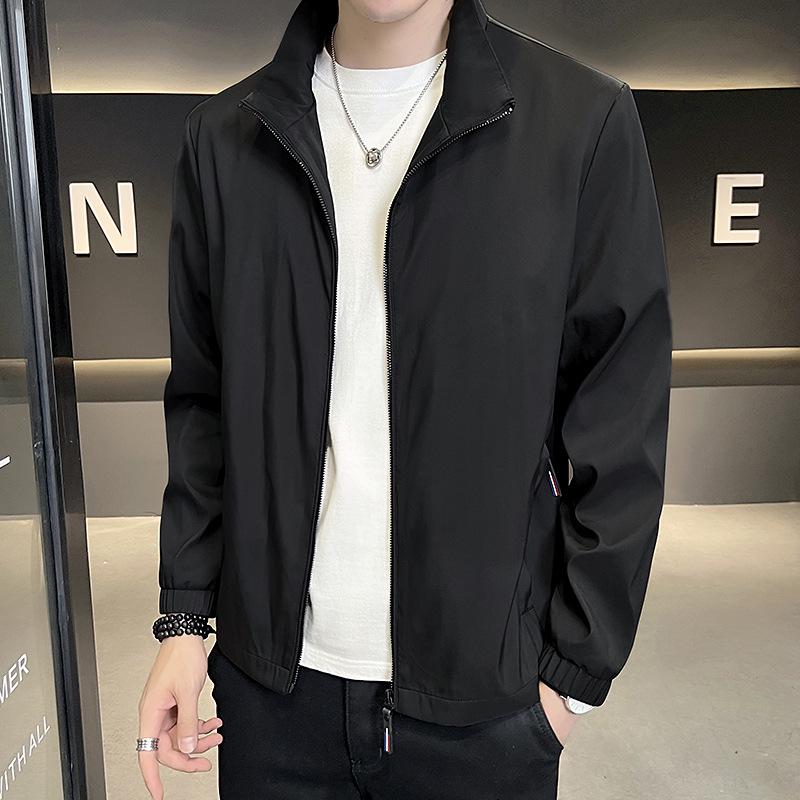 

Men s 2025 Autumn/Winter Stand Collar Casual Jacket - Versatile, Loose, Trendy Thin Coat 2XL (140-159 jin)