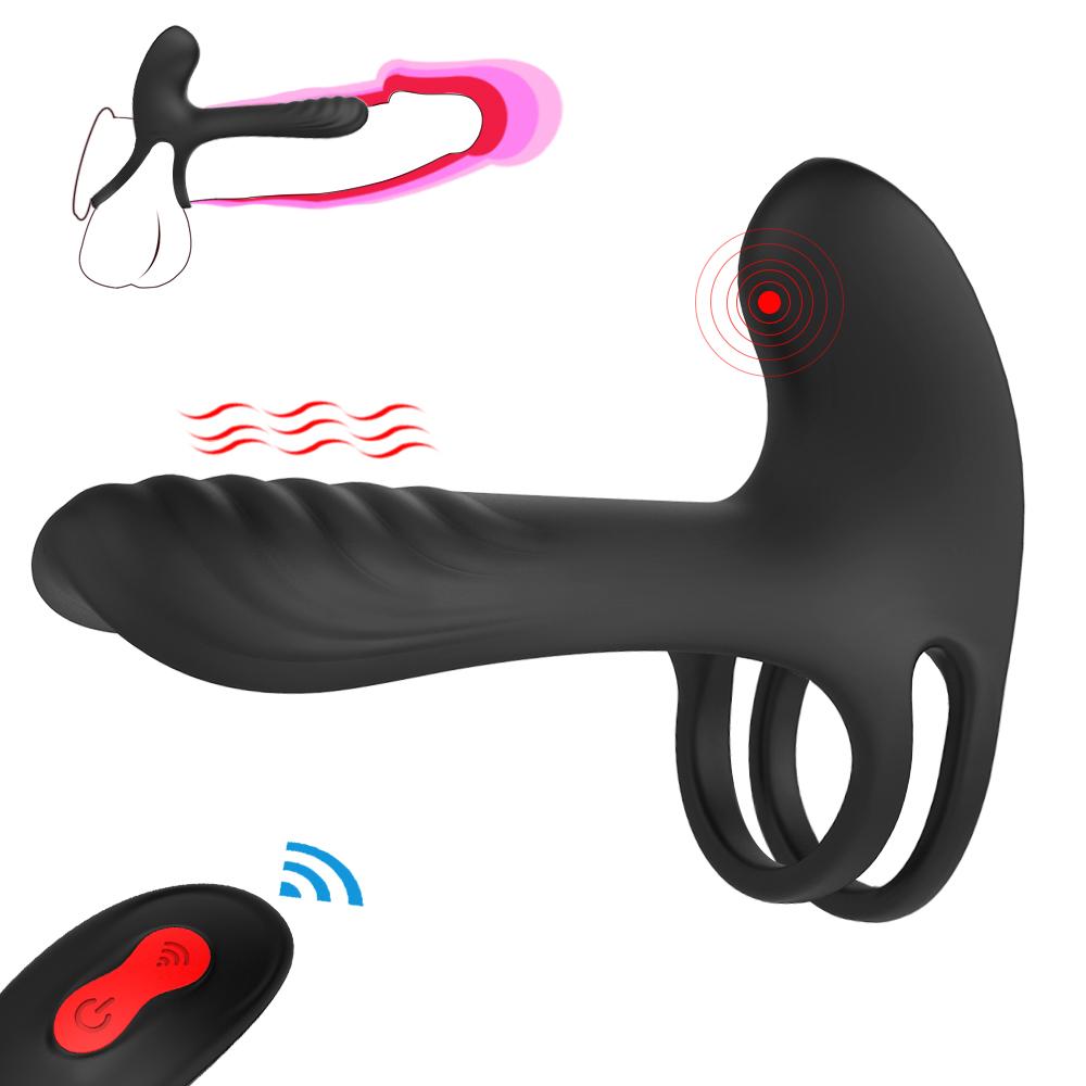 Elastic Delay Ring, Vibrating Cock Stretchy Intense Clit Stimulation, Couple Sexy Toy, Premature Ejaculation Lock Vibrator