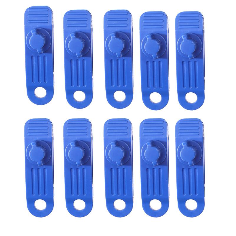 

10 шт., зажимы для брезента на открытом воздухе, палатки для кемпинга, тент, зажим для ветровой веревки, оборудование, пластиковый зажим, пряжка с фиксированной челюстью, крючок, аксессуары