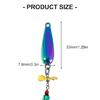 Spoon Spinner Sequins Baits Fly Fishing Baits Fishing Tackle with Propellers 5pcs Worm Fly Lures