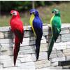 25/35cm Fuuny New Simulation Parrot Bird Garden Props Decor Mini Feather Lawn Ornaments