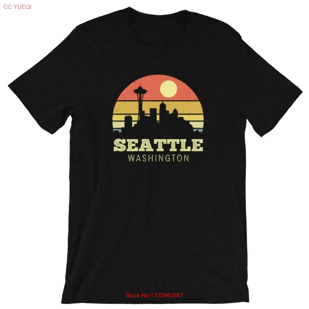 Seattle Washington T Shirt Size S 5xl Vintage Versatile Stylish Soft Breathable Homme Comfortable Streetwear Stretched