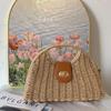 Bolsa Transversal Feminina de Palha Trançada de Grande Capacidade - Estilo Quente Primavera/Verão