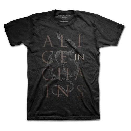 Alice In Chains  Snakes  Black T shirt - NEW S