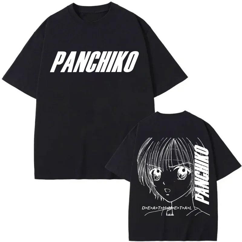 Limitované album Panchiko DEATHMETAL Merch Módní rockové tričko s krátkým rukávem Vysoce kvalitní bavlna Nadměrné tričko Unisex