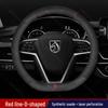 Breathable Anti-Slip Leather Steering Wheel Cover for Baojun 560 (2015-2017)