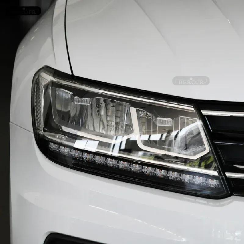 For Volkswagen VW Tiguan 5N MK2 2017-On Car Headlight Protective Tint Film Smoke Black Transparent TPU Protection Sticker