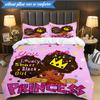 Black Princess Magic Celebration 3pcs K-pop music group Bedding set,Ideal for Bedroom, Dormitory,Including Duvet Cover And 2pcs Pillowcases,Fan gifts