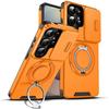 Custodia Protettiva per Telefono Armatura con Protezione Scorrevole per Fotocamera per Samsung Galaxy S26 Ultra S 26 Plus S26Ultra 5G Supporto Magnetico per Auto Copertura con Anello Metallico