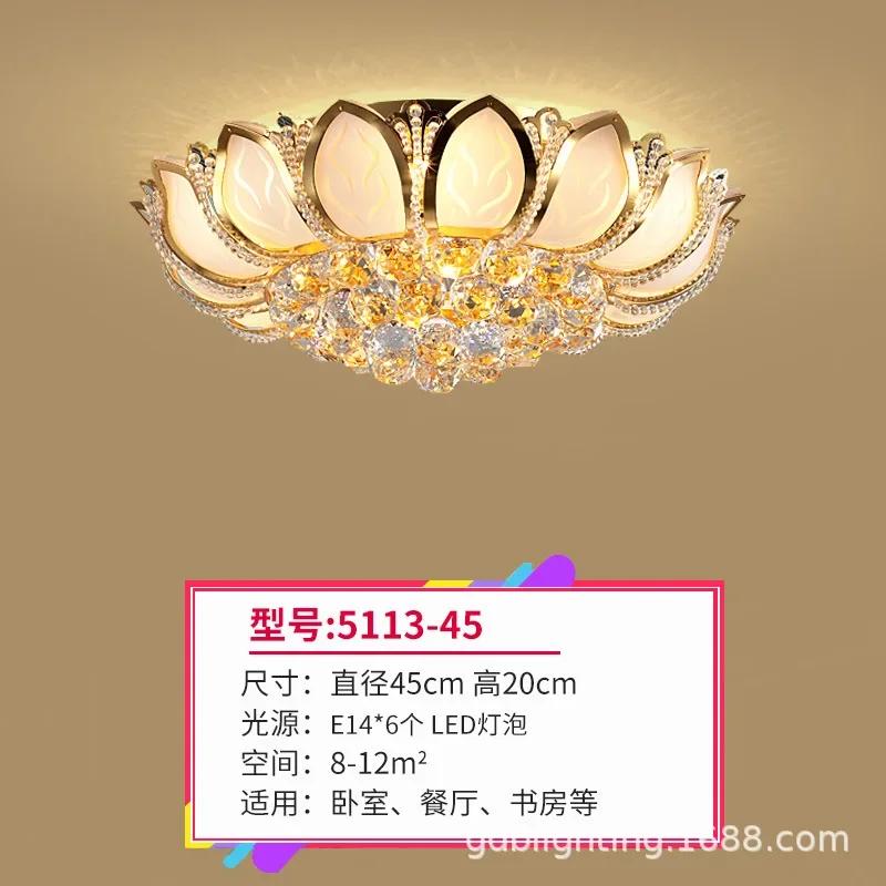 Led moderne Ceiling Lamp Crystal Kristall Deckenleuchte Crystal Ceiling Lights Golden K9 Luxury Lamps Warm White