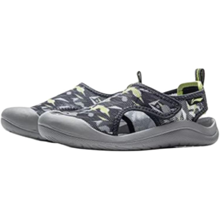 Li Ning Kids Comfortable Soft Non-Slip Wear-Resistant Low-Top Sandals Kids sandals Navy-Blue YKKV008-5