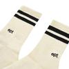 EPT STRIPE LOGO SOCKS (IVORY_BLACK)