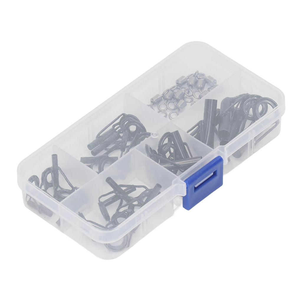 Ceramic Guide Ring Set Stainless Steel Frame Fishing Rod Eye Guide Suit Fishing Rod Tip Repair Parts