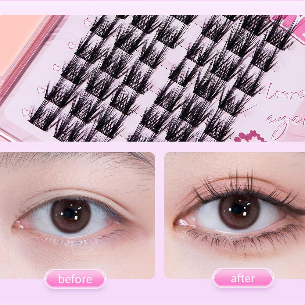 BQI Dreiteilige künstliche Wimpern im Sonnenblumen-Stil, weiche, leichte Wimpern, vergrößerte Augen, machen Sie künstliche Wimpern