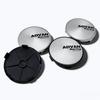 4pcs Silver Black Advan Racing Logo Emblem Car Wheel Center Caps 68MM 63MM Wheels Hub Cap Rim Hubcaps Dust Cover Car Accessories